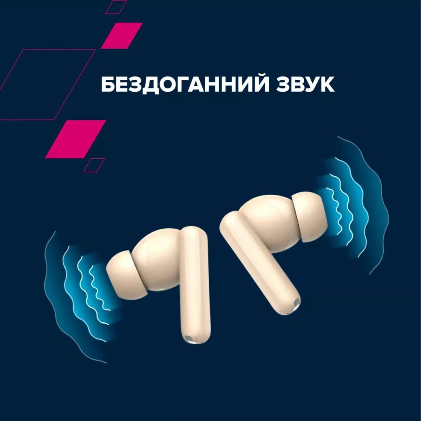 Навушники Canyon TWS headset OnGo TWS-10 ANC+ENC Grey (CNS-TWS10BK)