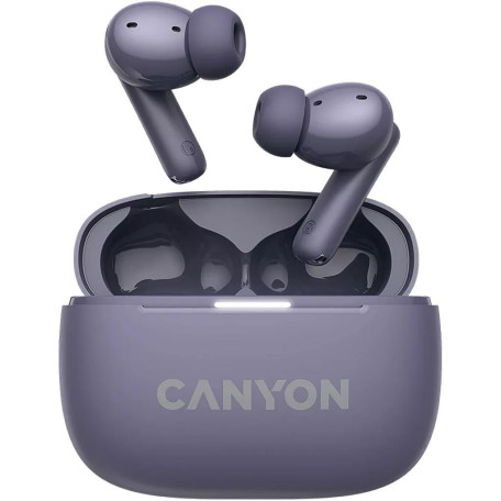 Навушники Canyon TWS headset OnGo TWS-10 ANC+ENC Purple (CNS-TWS10PL)
