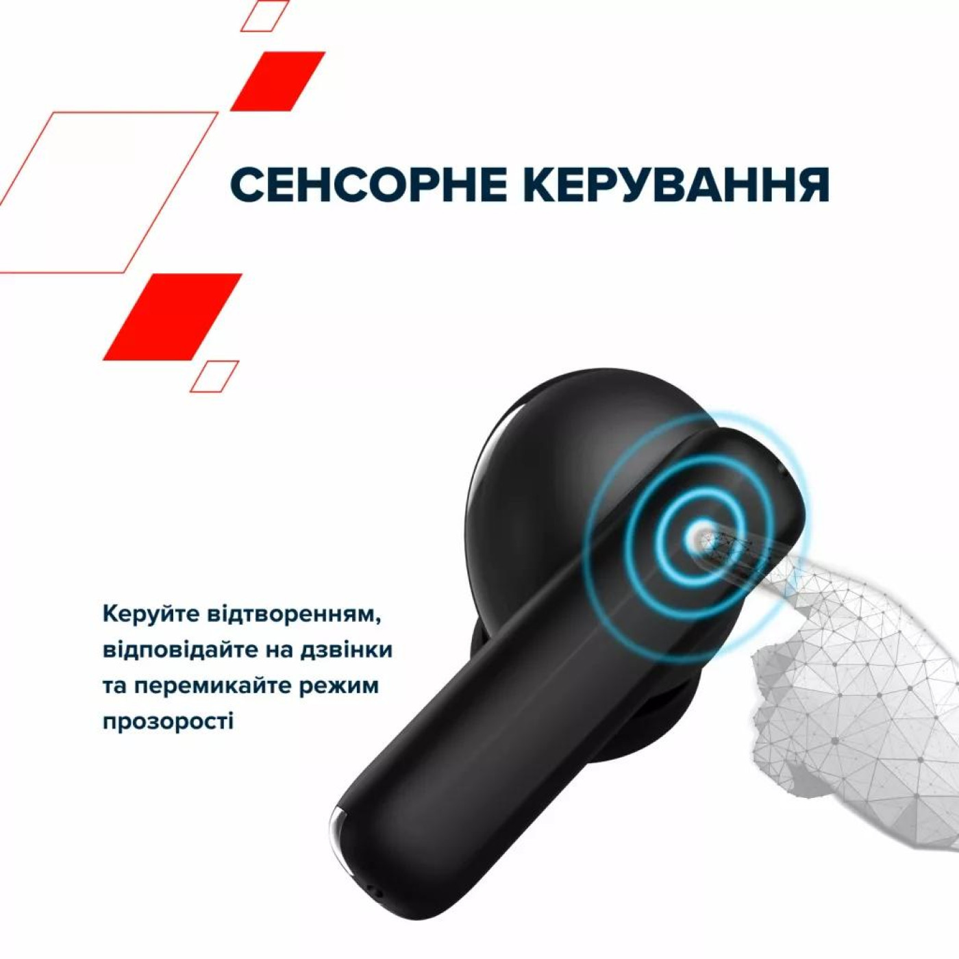 Навушники Canyon TWS headset OnGo TWS-10 ANC+ENC Purple (CNS-TWS10PL)