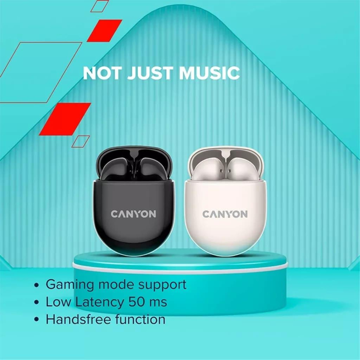 Навушники Canyon TWS headset TWS-6 Beige (CNS-TWS6BE)