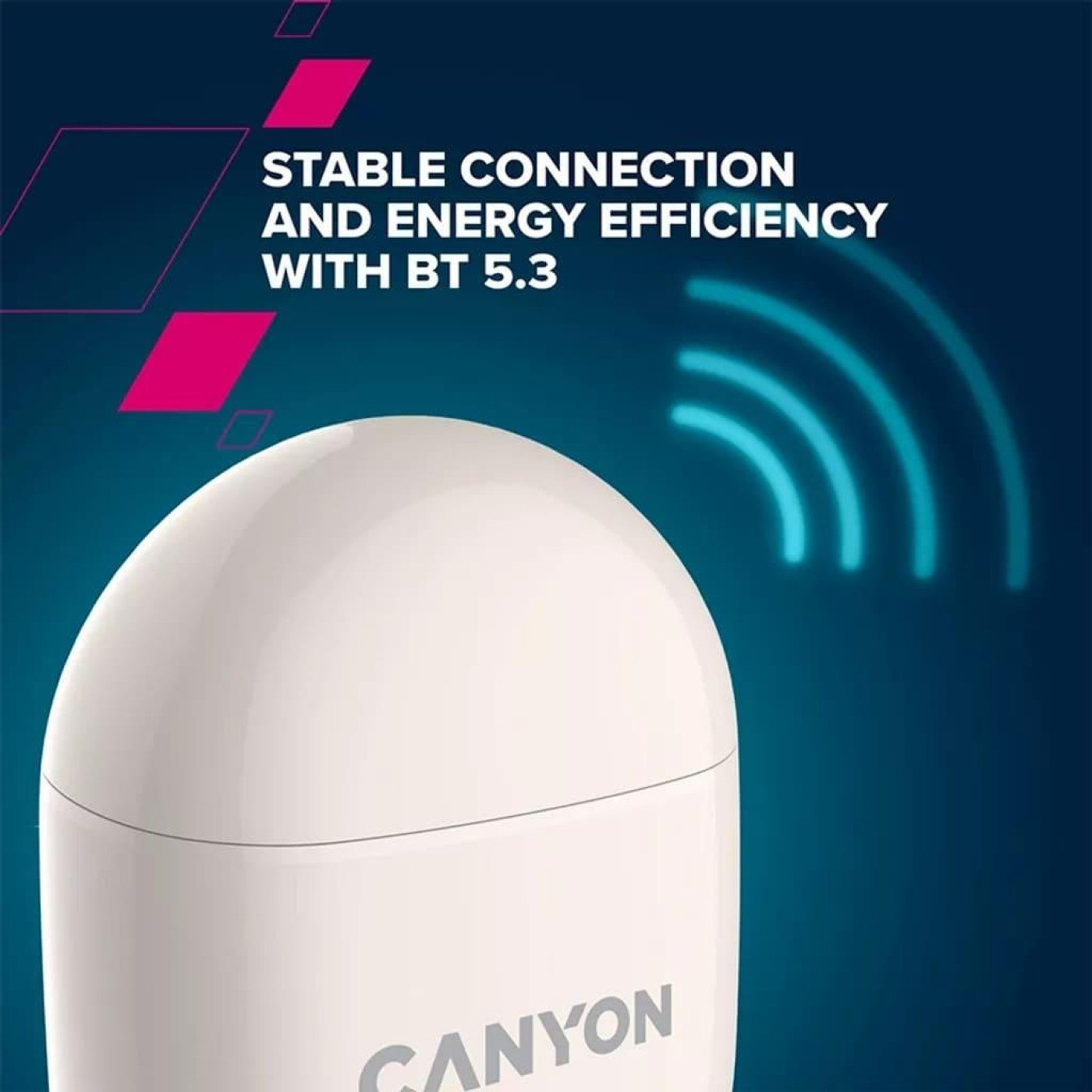 Навушники Canyon TWS headset TWS-6 Beige (CNS-TWS6BE)
