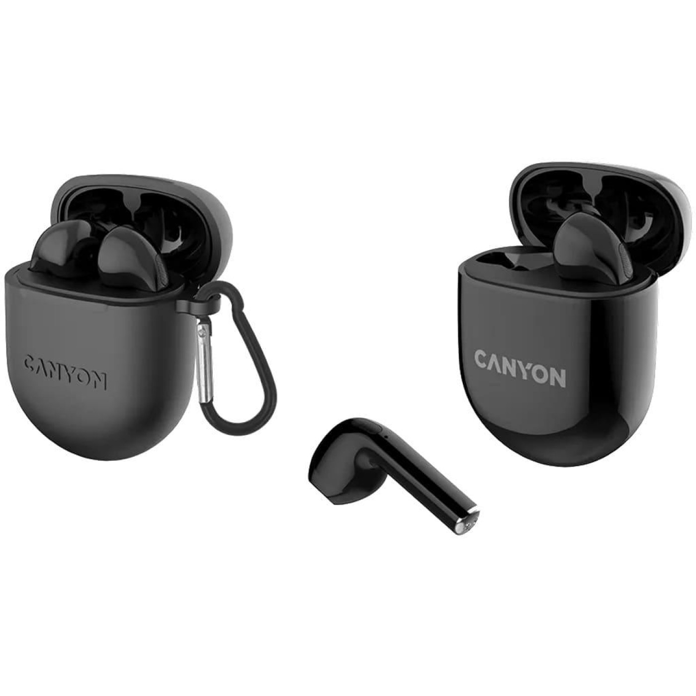 Навушники Canyon TWS headset TWS-6 Black (CNS-TWS6B)