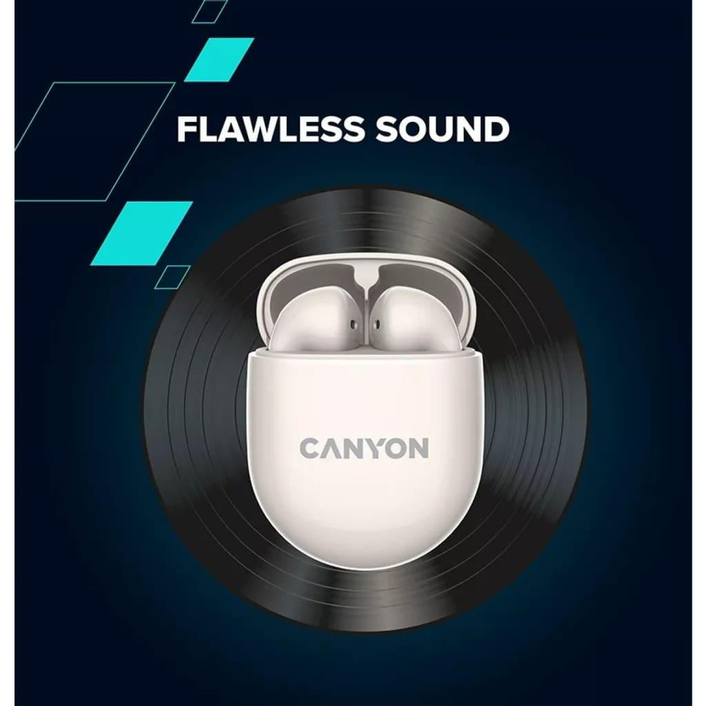 Навушники Canyon TWS headset TWS-6 Black (CNS-TWS6B)