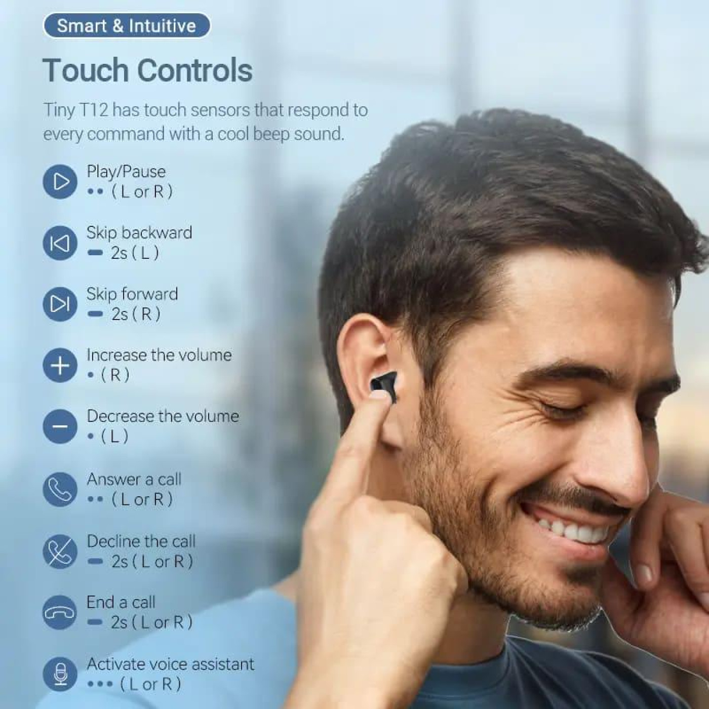Навушники Vention True Wireless Bluetooth Earbuds Tiny T12 Black (NBLB0)