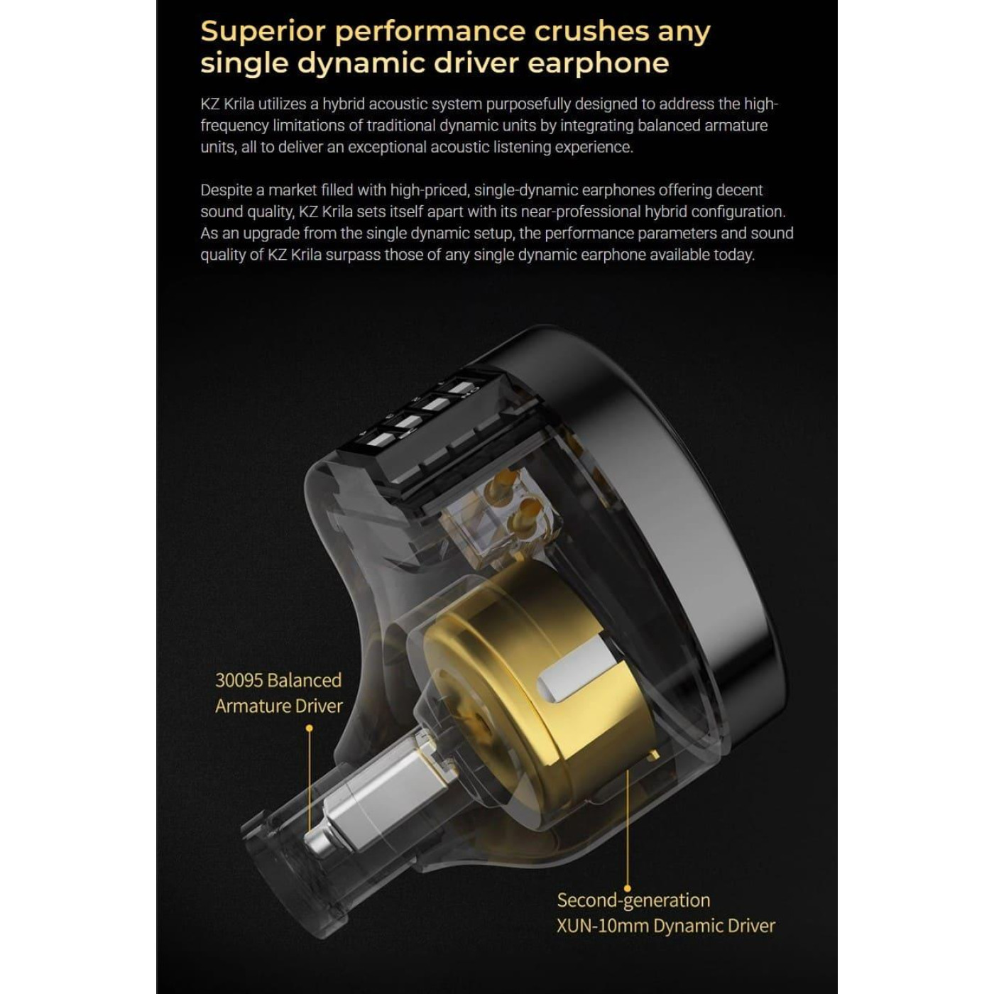 Наушники Knowledge Zenith Krila Black Mic (90404259)