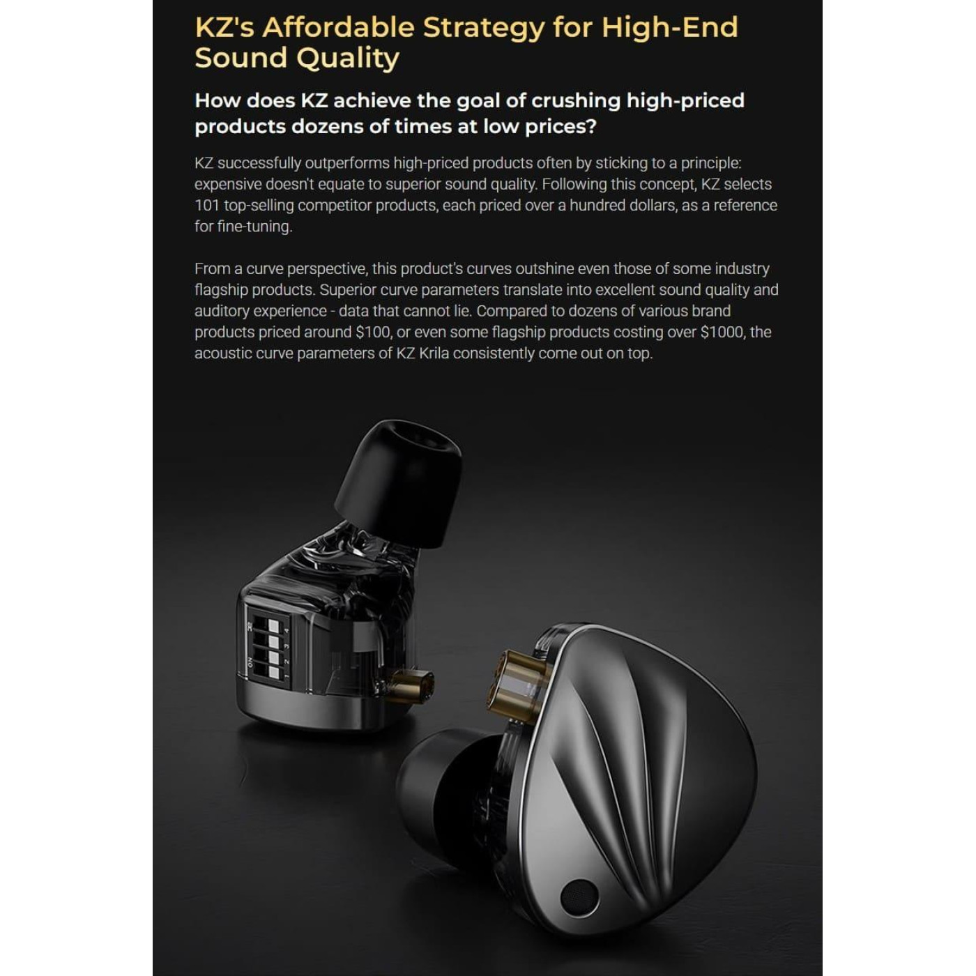 Наушники Knowledge Zenith Krila Black Mic (90404259)