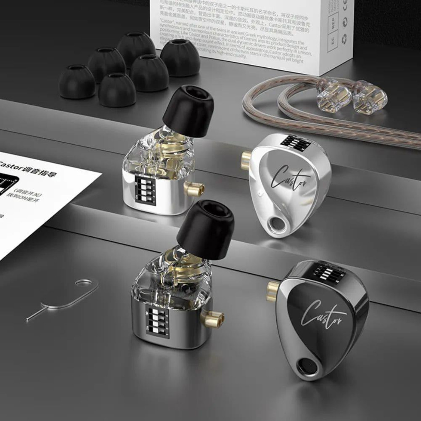 Наушники Knowledge Zenith Castor Mic Black (90403334)