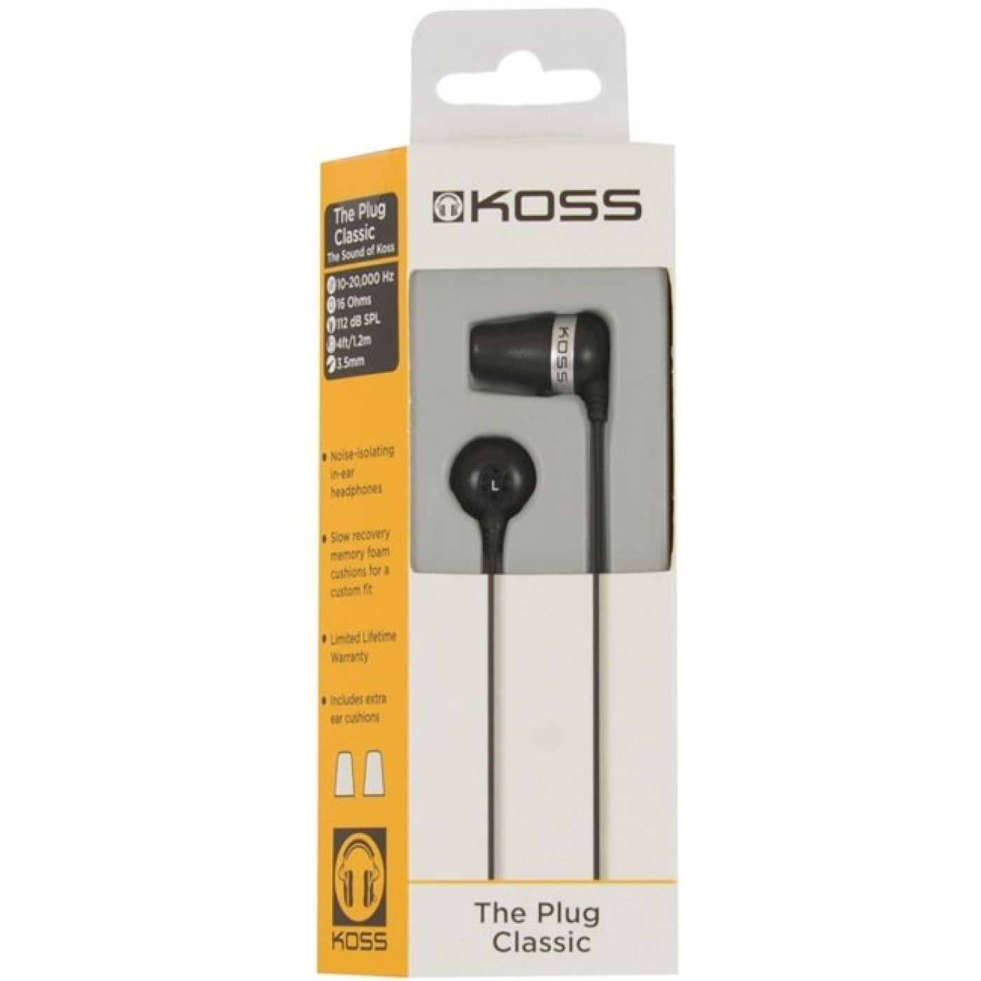 Наушники Koss The Plug Black (196635.101)