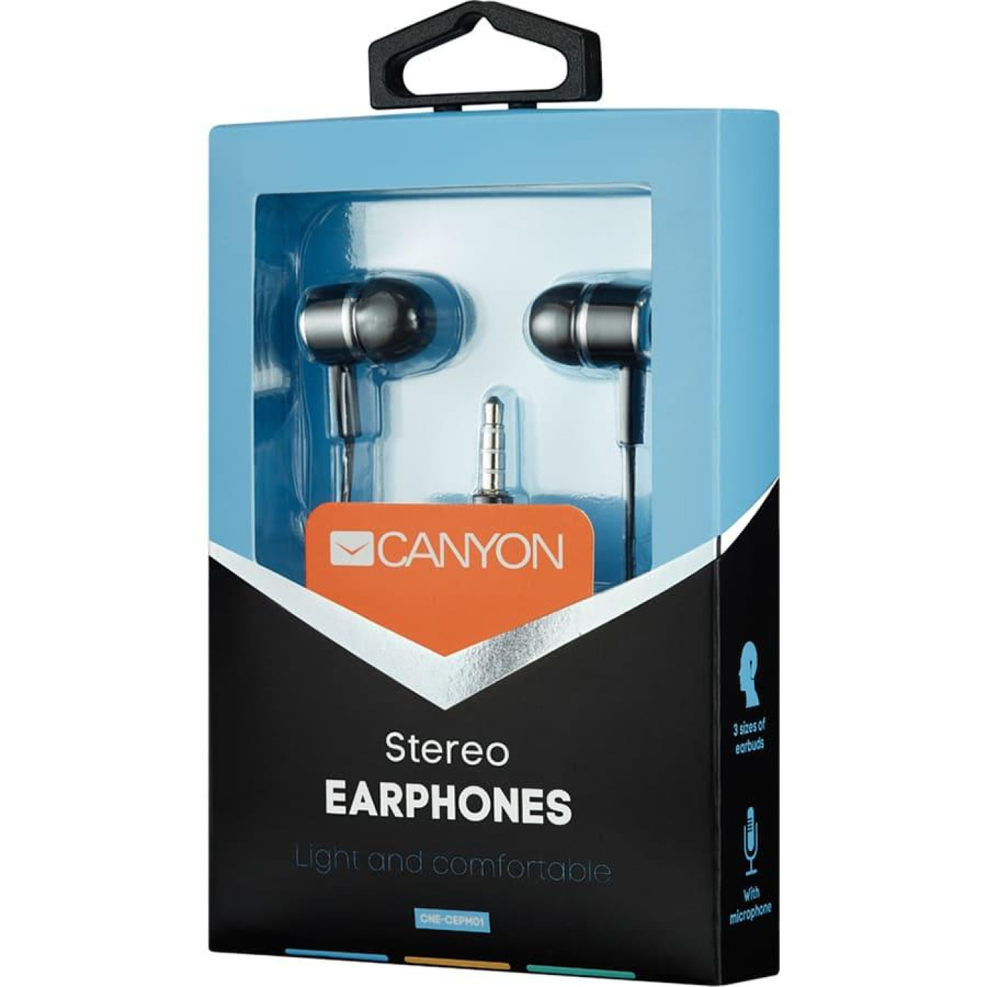 Блютуз-гарнитура Canyon CNE-CEPM01B Black (CNE-CEPM01B)