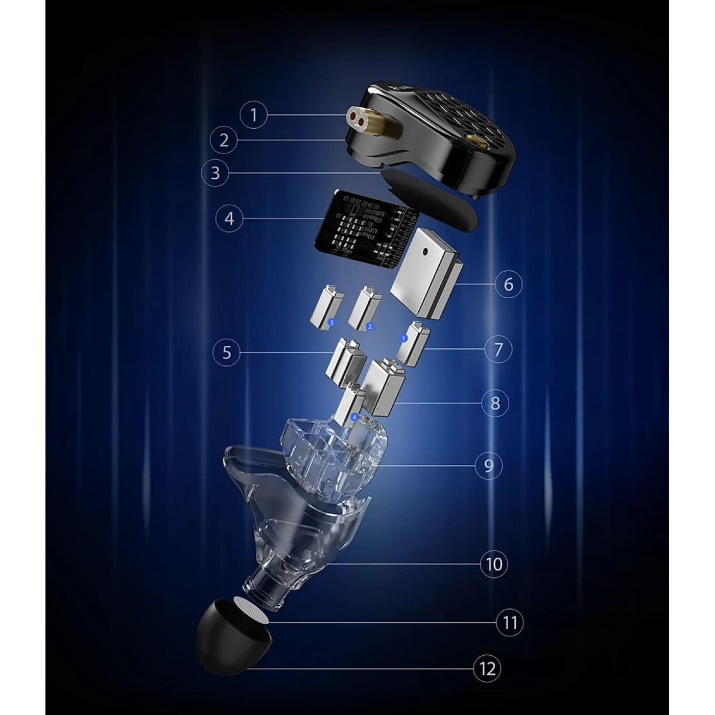 Наушники Knowledge Zenith AM16 Bass Version Black Mic (90404252)