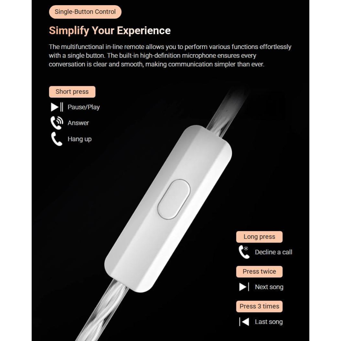 Наушники Knowledge Zenith Libra Balanced Version Black Mic (90404251)