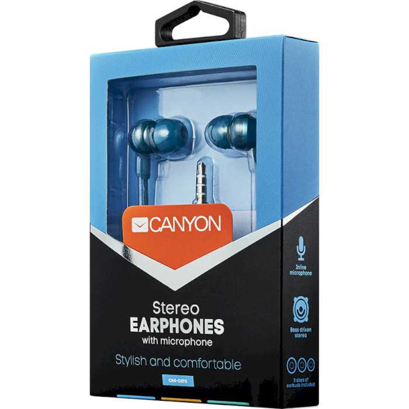 Наушники Canyon CNS-CEP3BG Blue-Green (CNS-CEP3BG)