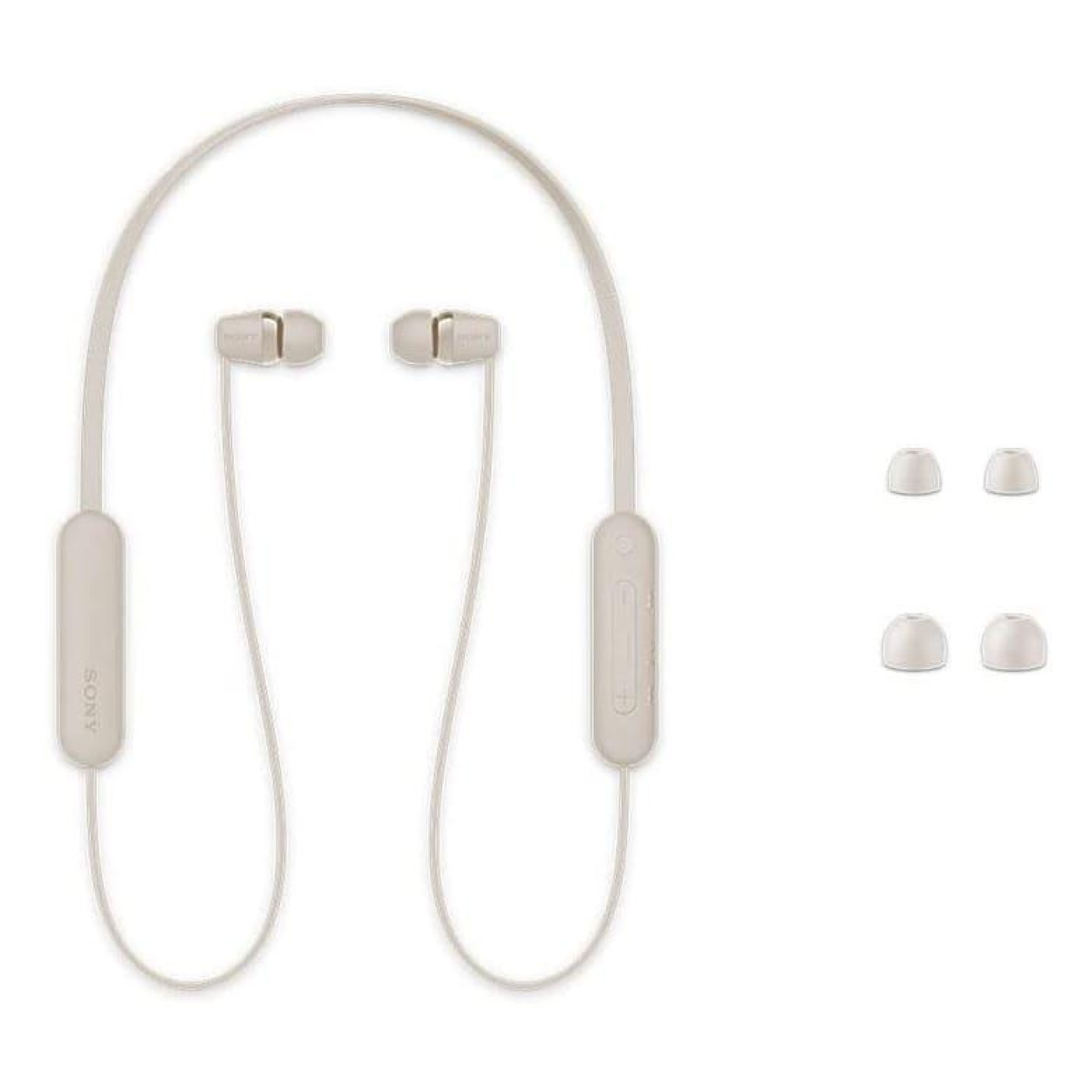 Наушники Sony WI-C100 Beige (WIC100C.CE7)