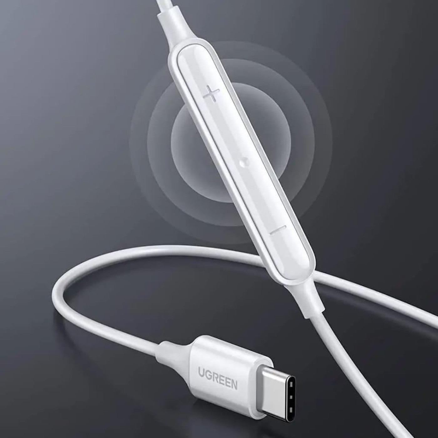 Навушники Ugreen EP101 Wired Earphones with Type-C Connector (White)(UGR-60700) (UGR-60700)