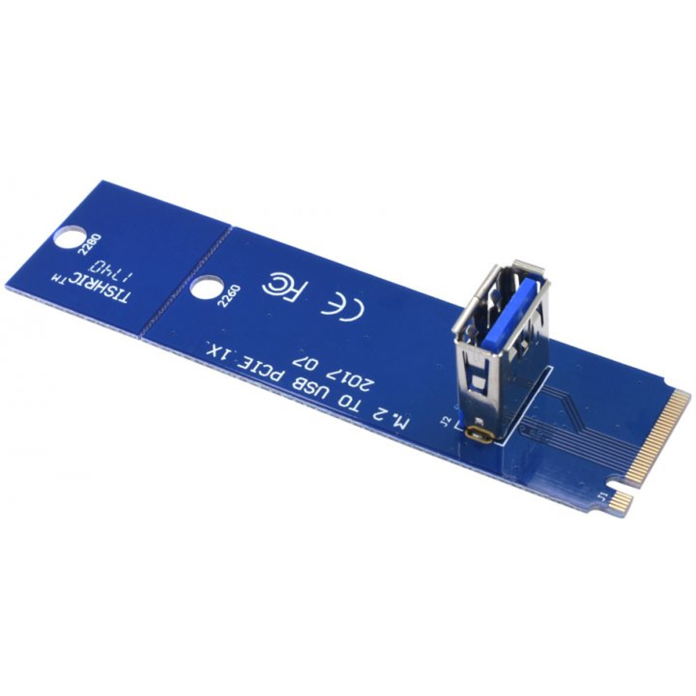 Райзер-адаптер Dynamode NGFF M.2 Male to USB 3.0 Female для PCI-E 1X