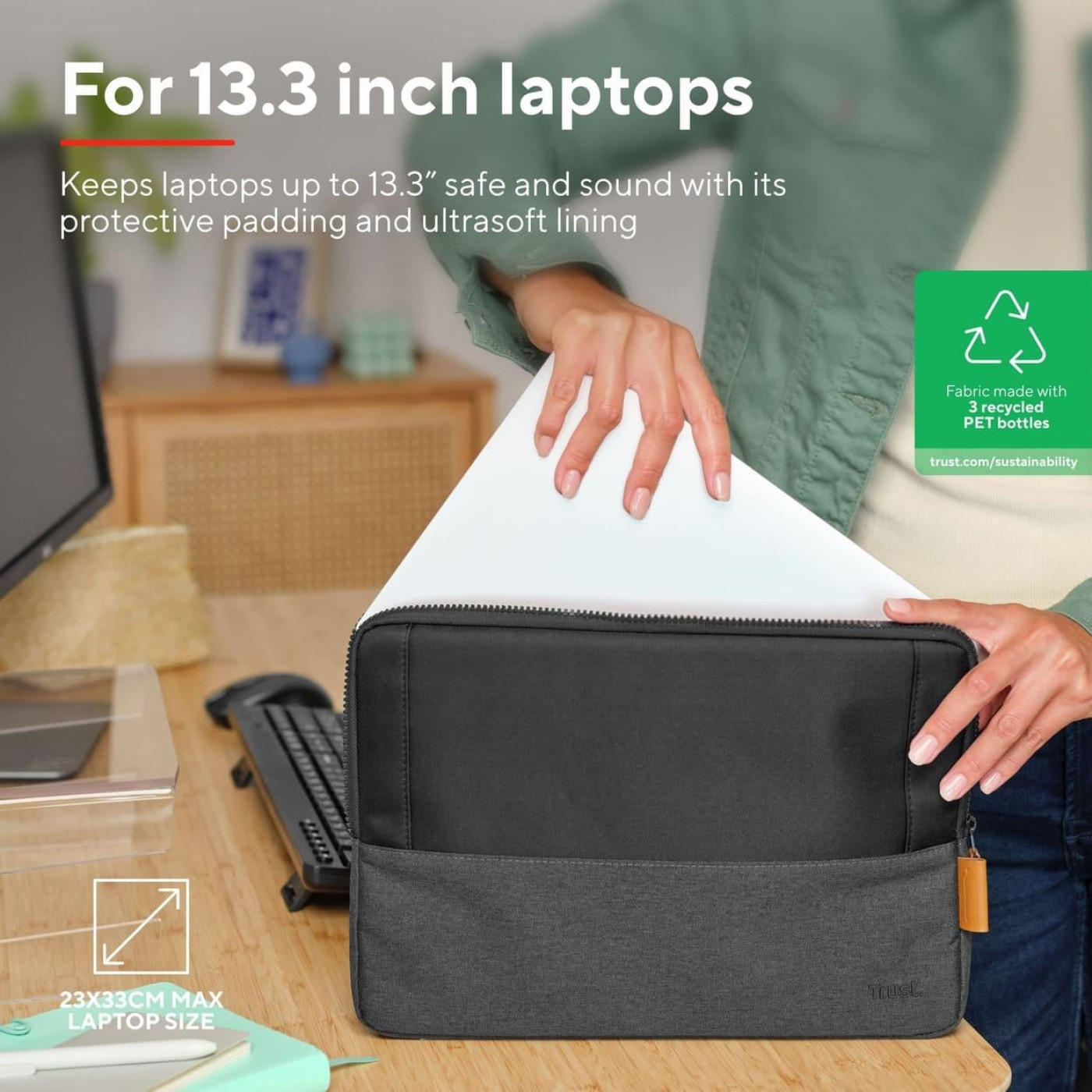 Чехол для ноутбука Trust Lisboa Sleeve 13