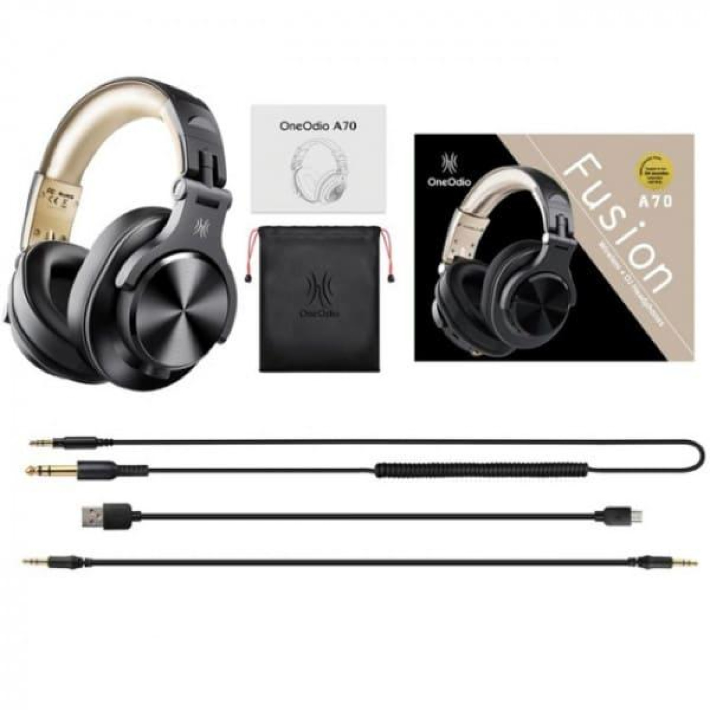 Наушники OneOdio Fusion A70 Black Gold (A70 Black Gold)