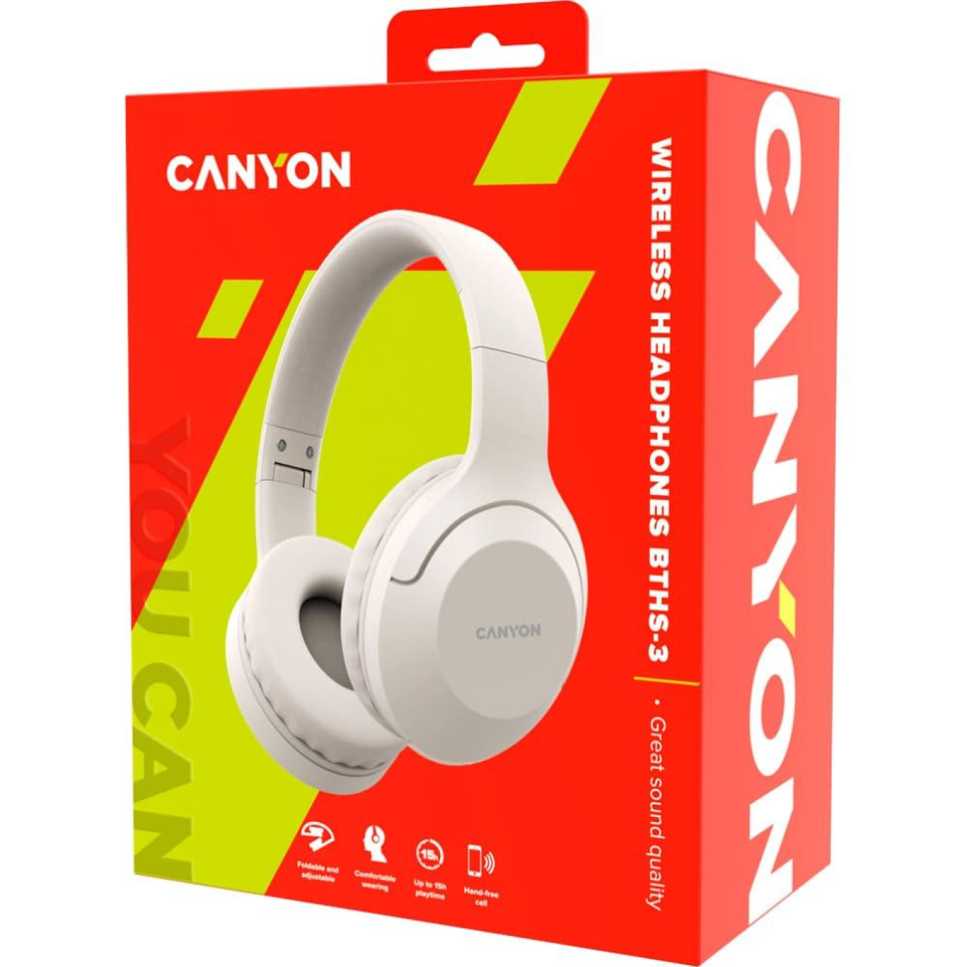 Наушники Canyon BTHS-3 Beige (CNS-CBTHS3BE)
