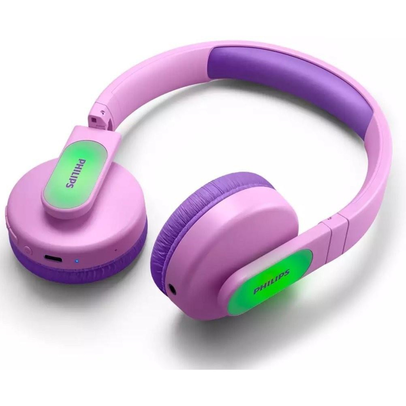 Наушники Philips Kids TAK4206 On-ear Colored light panels Wireless Pink (TAK4206PK/00)