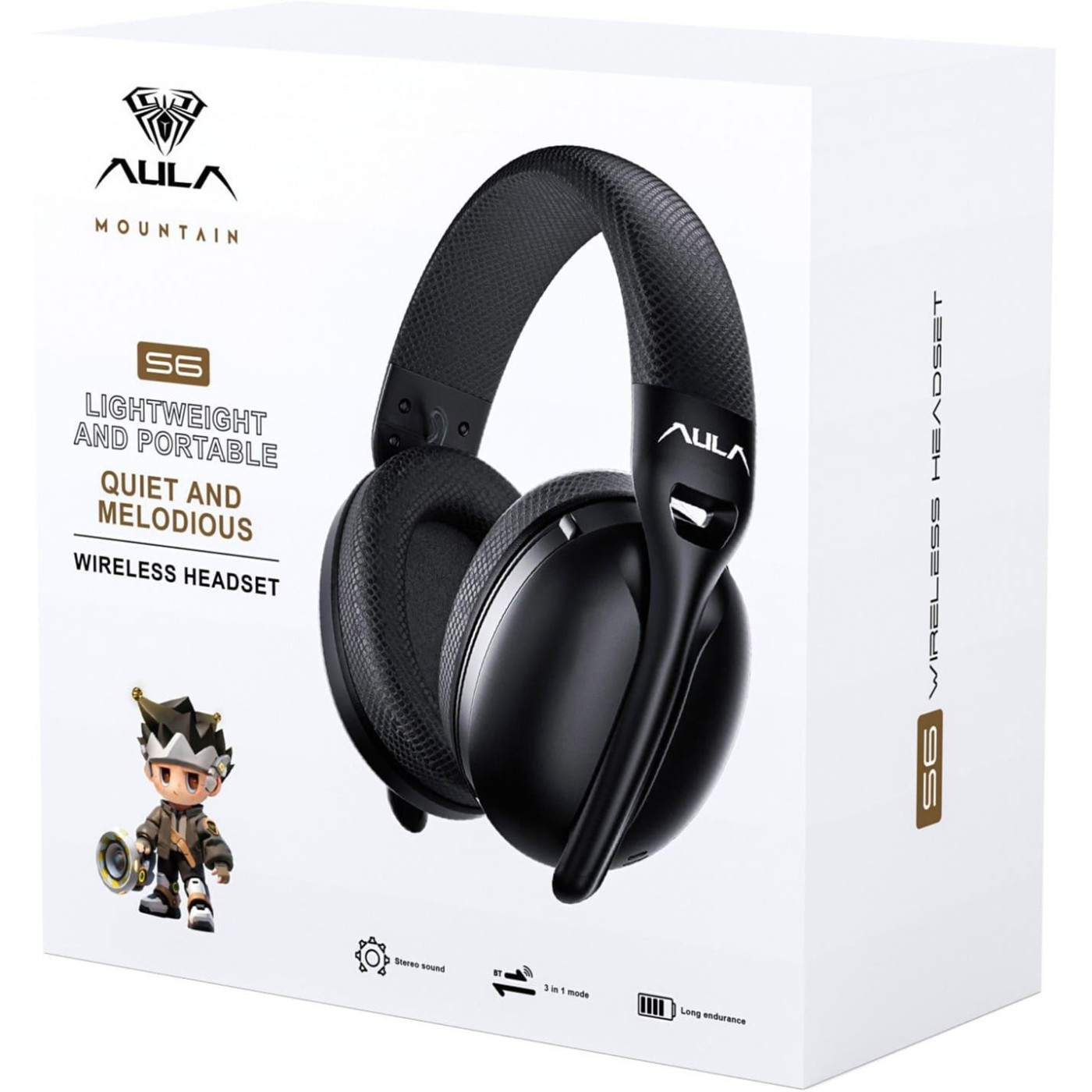Наушники Aula S6 Wireless Black (6948391235554)