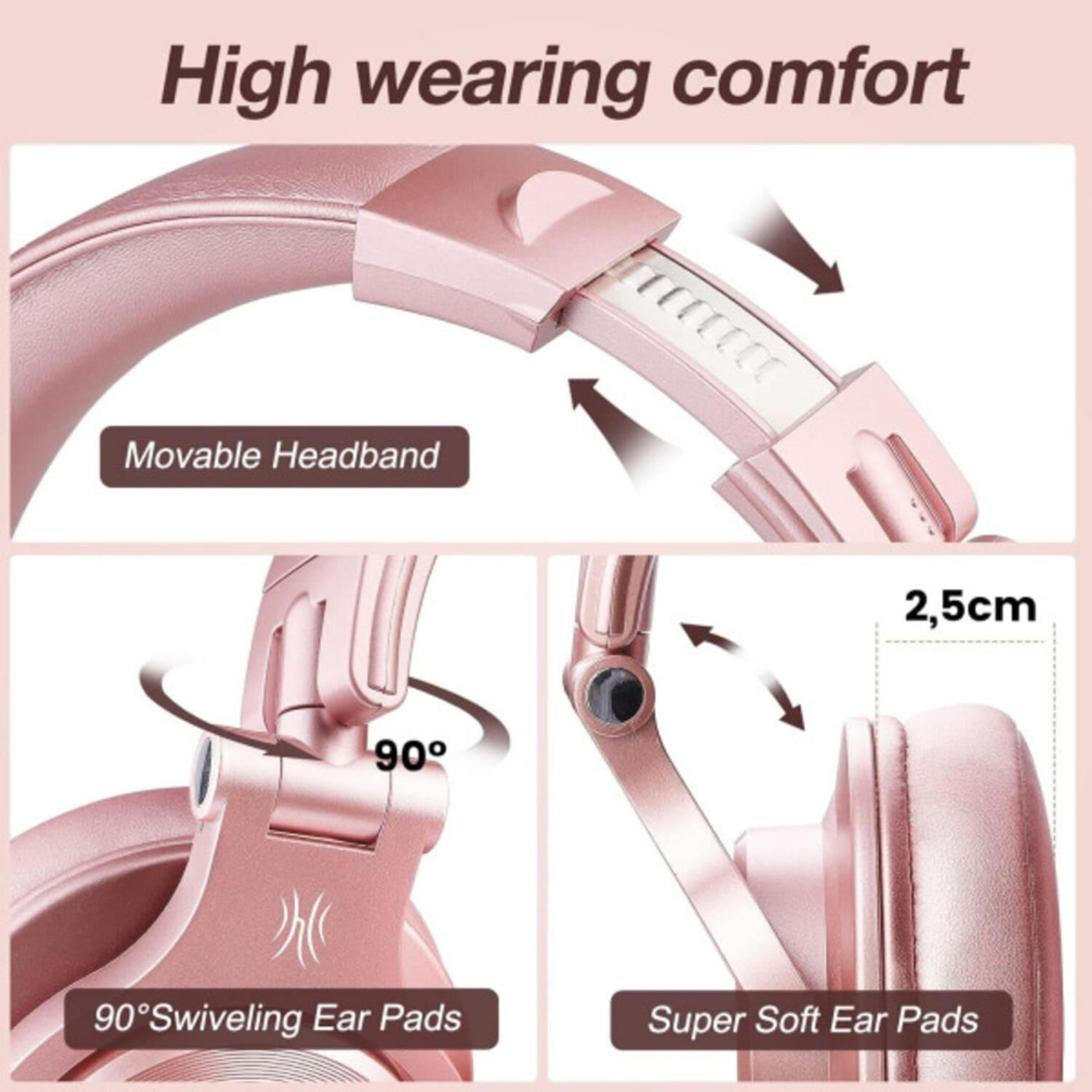 Наушники OneOdio Fusion A70 Rose Gold (A70 Rose Gold)