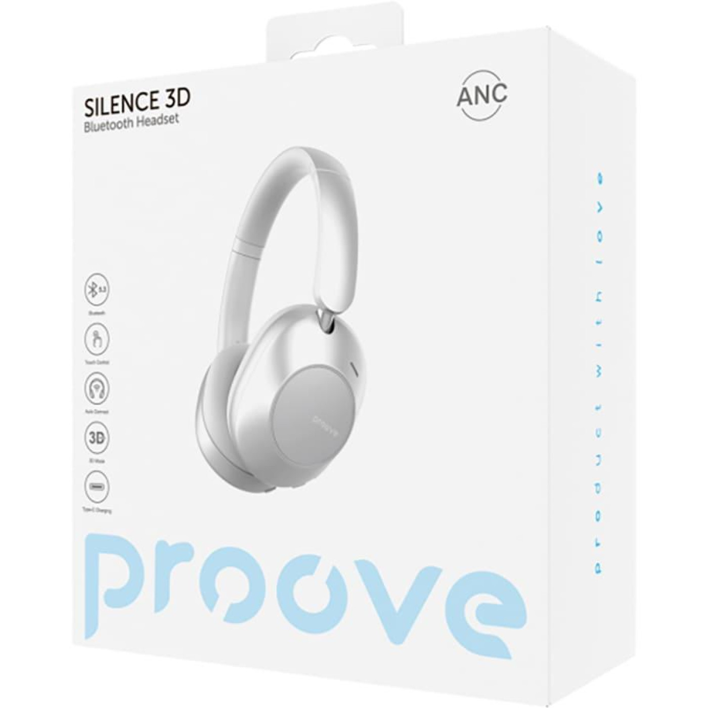 Наушники Proove Silence 3D with ANC light gray (HPSL3D010003)