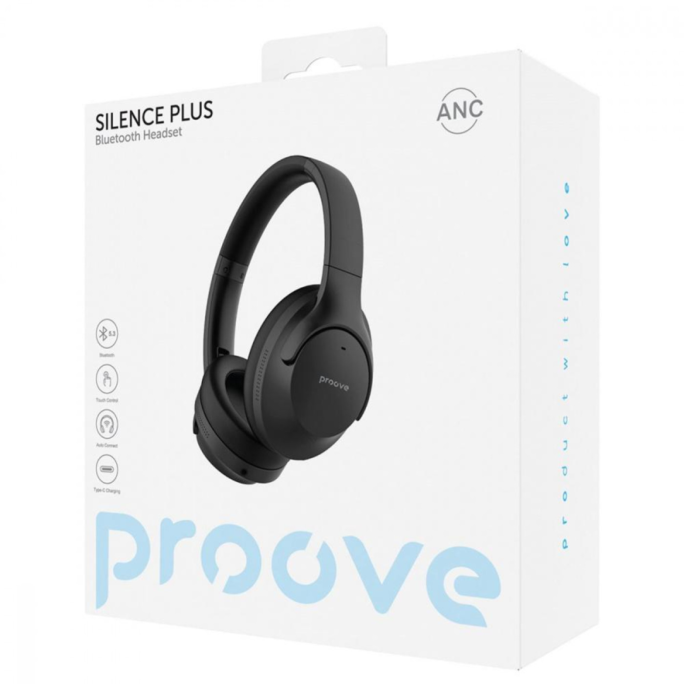 Навушники Proove Silence Plus with ANC Black (HPSLP0010001)