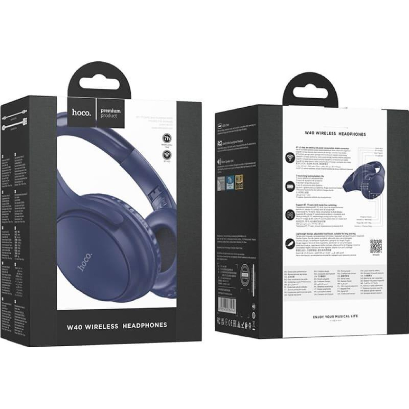 Навушники HOCO W40 Mighty BT headphones Blue