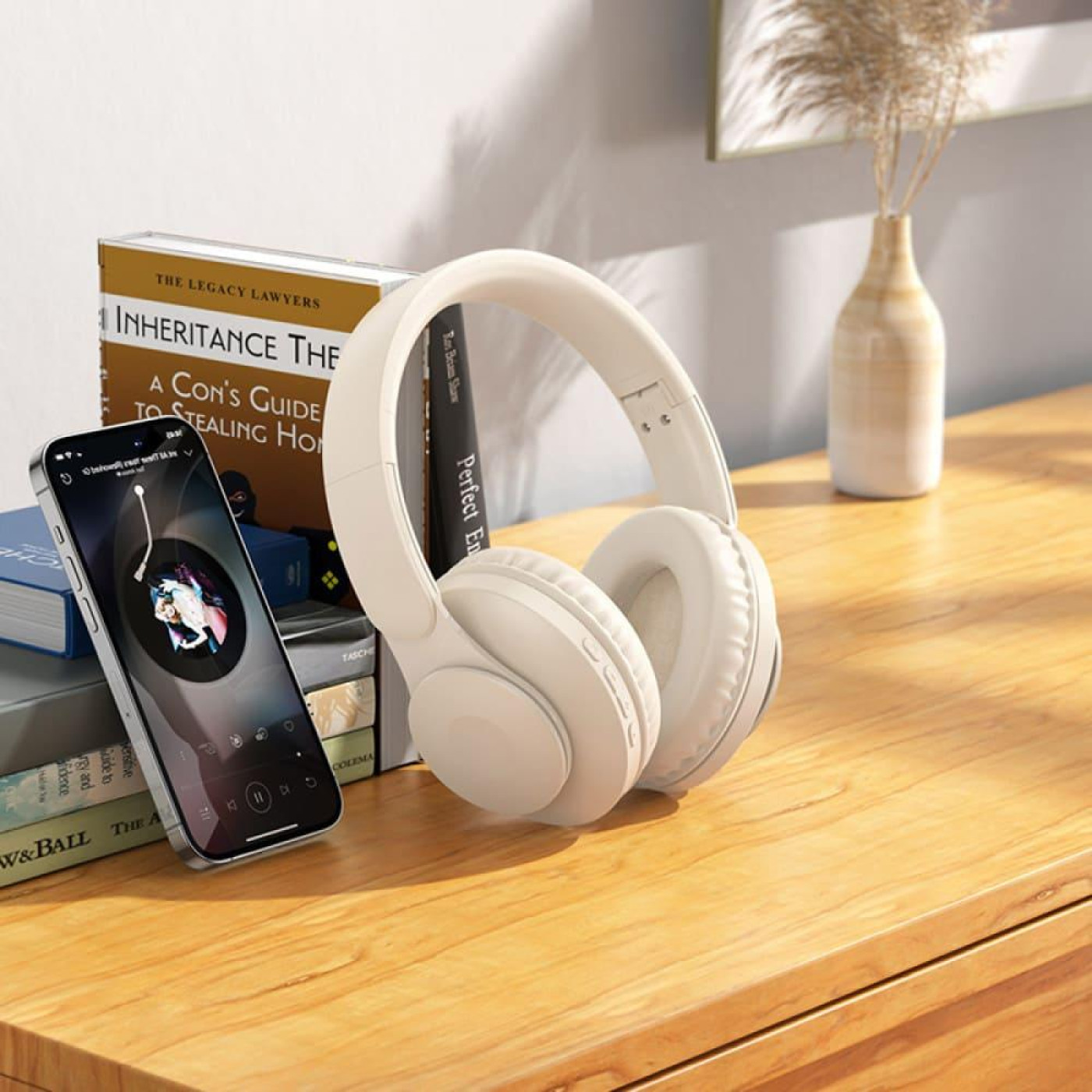 Навушники HOCO W45 Enjoy BT headset Milky White