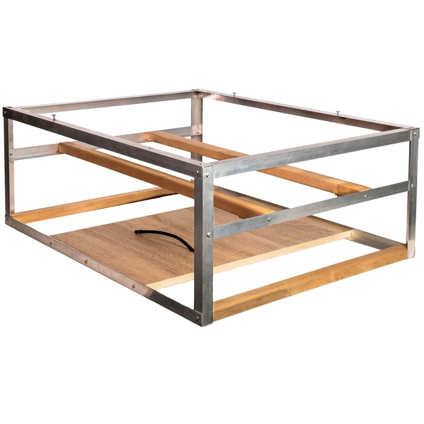 Каркас для майнинг ферм CompX 12 видеокарт (Алюминий+Дерево) (C12_W) Б/у