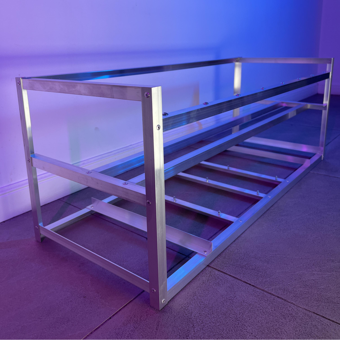 Каркас для майнінгу ферми на 6 відеокарт (Алюміній) Б/в