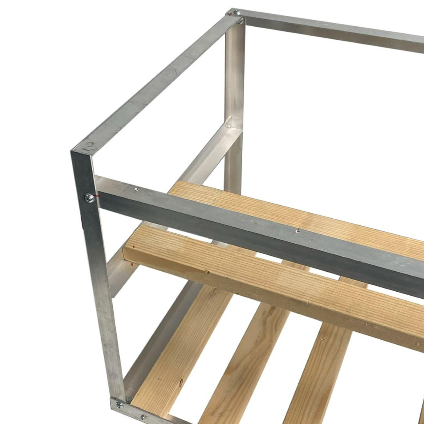 Каркас для майнинг ферм CompX 5 видеокарт (Алюминий+Дерево) (C5_XW) Б/у