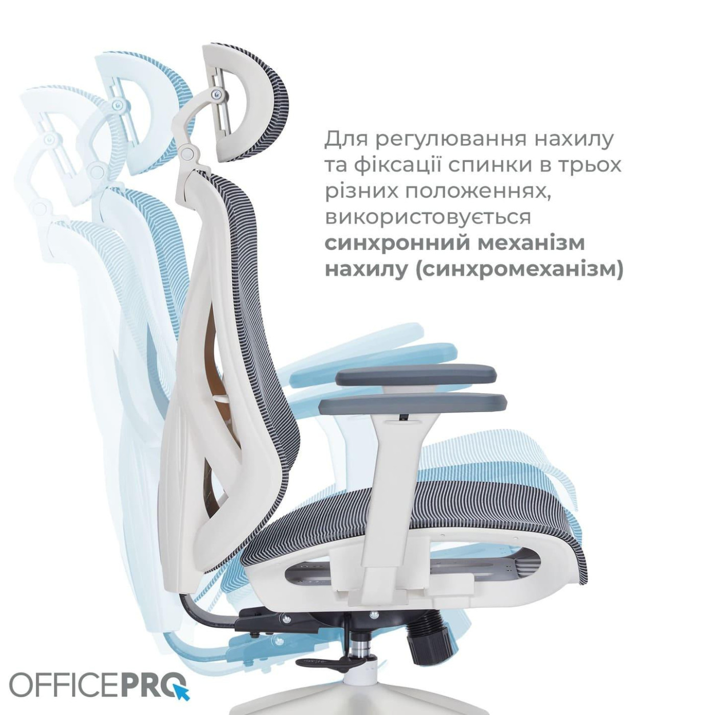 Офисное кресло OfficePro Atlas OC630-W-DG-DG (OC630-W-DG-DG)