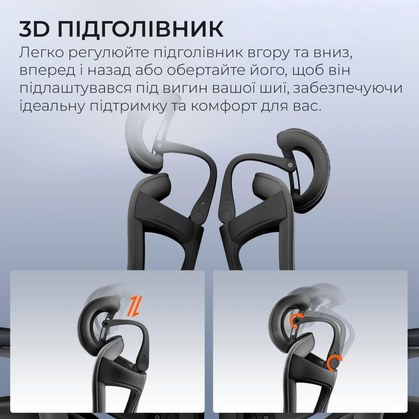 Офисное кресло Sihoo DORO C300 Pro Mesh Black with footrest (DORO-C300-PRO-M101-JT)