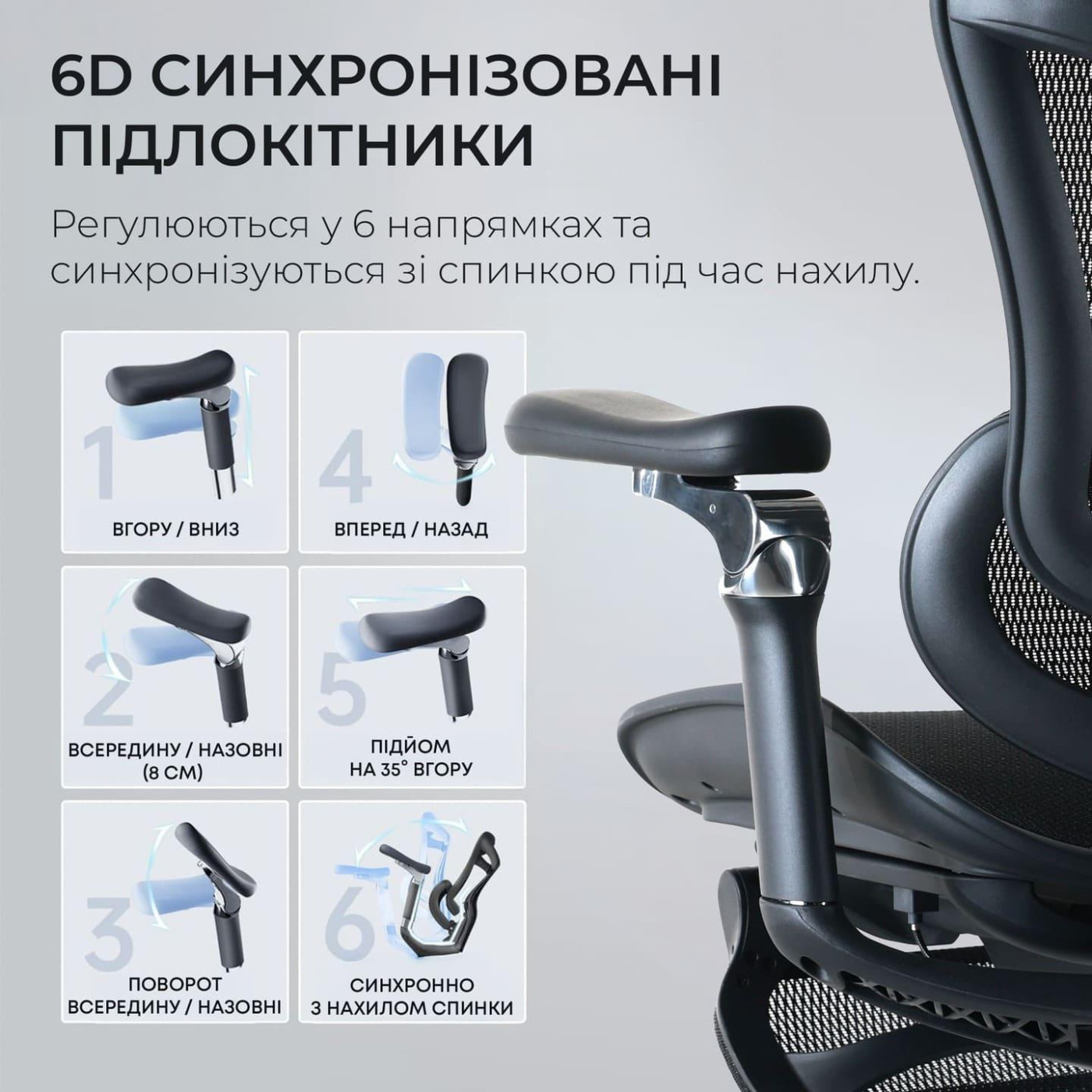 Офисное кресло Sihoo DORO C300 Pro Mesh Black with footrest (DORO-C300-PRO-M101-JT)