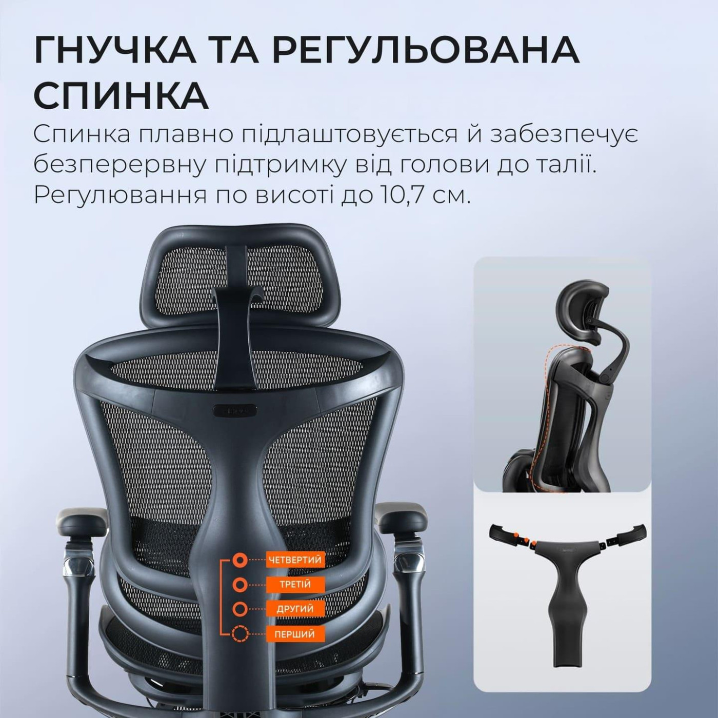 Офисное кресло Sihoo DORO C300 Pro Mesh Black with footrest (DORO-C300-PRO-M101-JT)