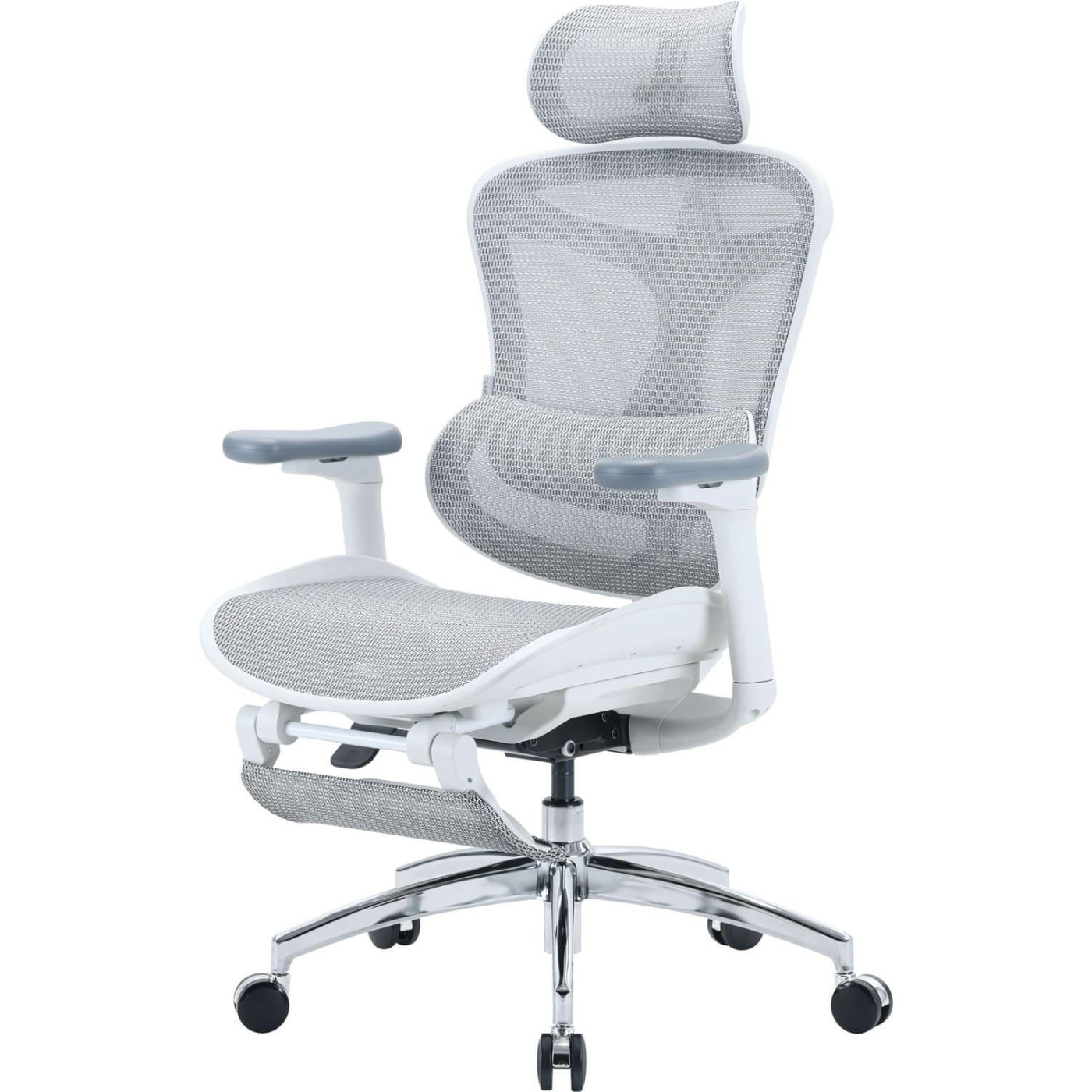 Офисное кресло Sihoo DORO C300L Mesh White with footrest (DORO-C300L-A3-102-JT)