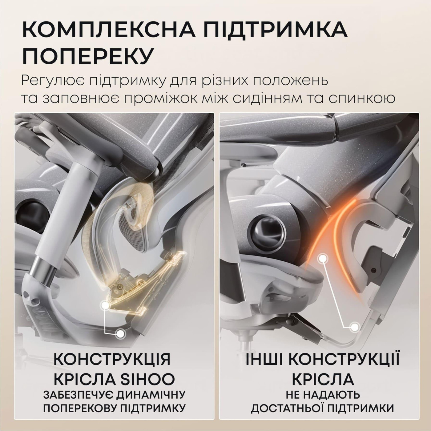 Офисное кресло Sihoo DORO C300L Mesh White with footrest (DORO-C300L-A3-102-JT)