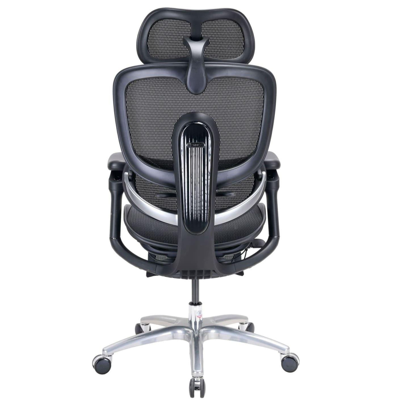 Офисное кресло Sihoo C300 LITE V2 Black з подставкой для ног (C300-LITE-V2-B101-JT)