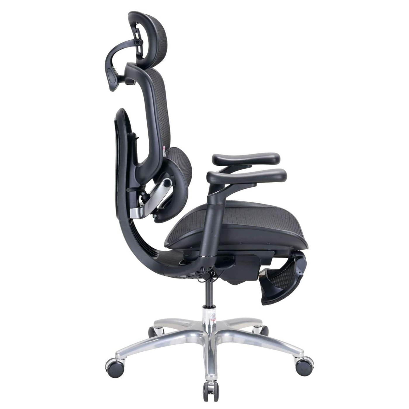 Офисное кресло Sihoo C300 LITE V2 Black з подставкой для ног (C300-LITE-V2-B101-JT)