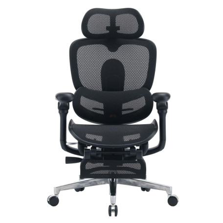 Офісне крісло Sihoo C500 V2 Black з підставкою для ніг (C500-V2-B101-JT)