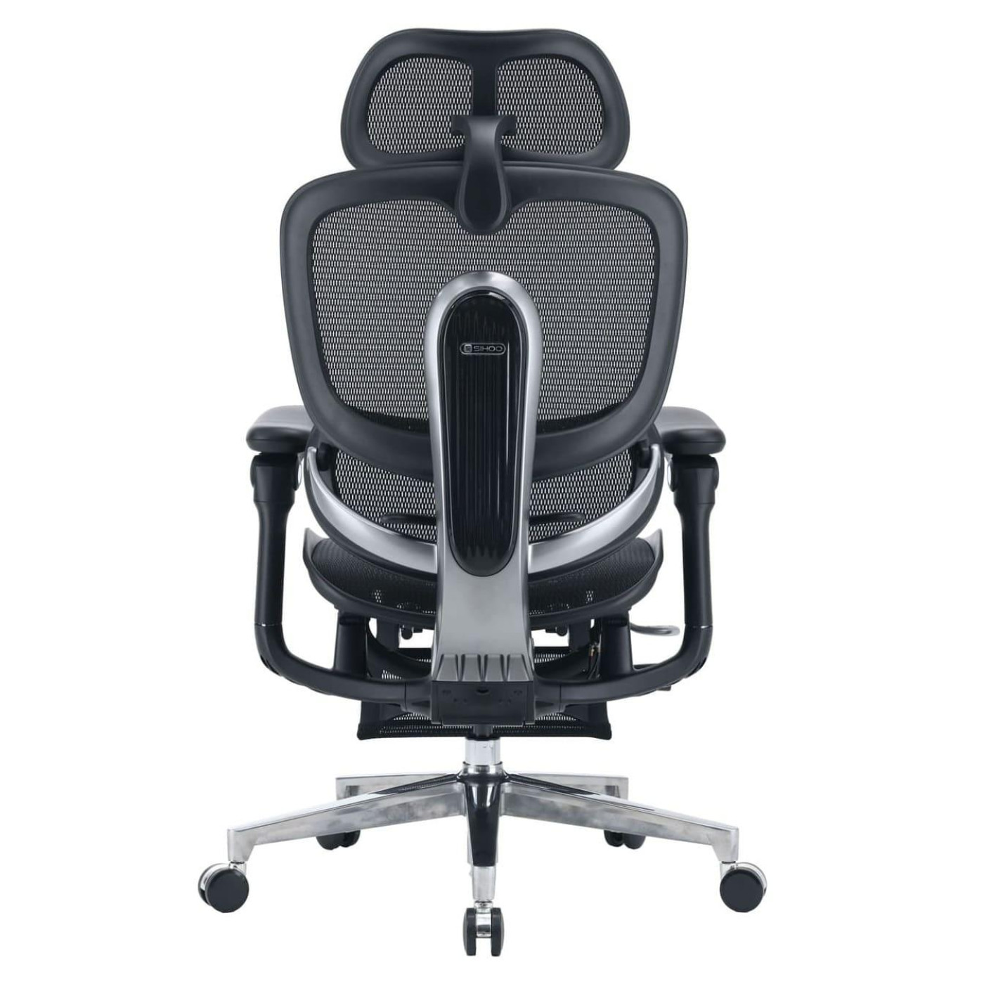 Офісне крісло Sihoo C500 V2 Black з підставкою для ніг (C500-V2-B101-JT)
