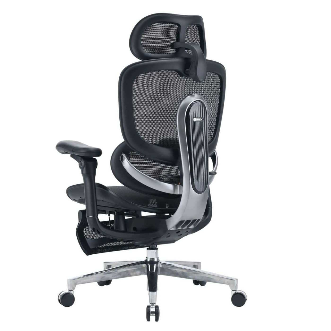 Офісне крісло Sihoo C500 V2 Black з підставкою для ніг (C500-V2-B101-JT)
