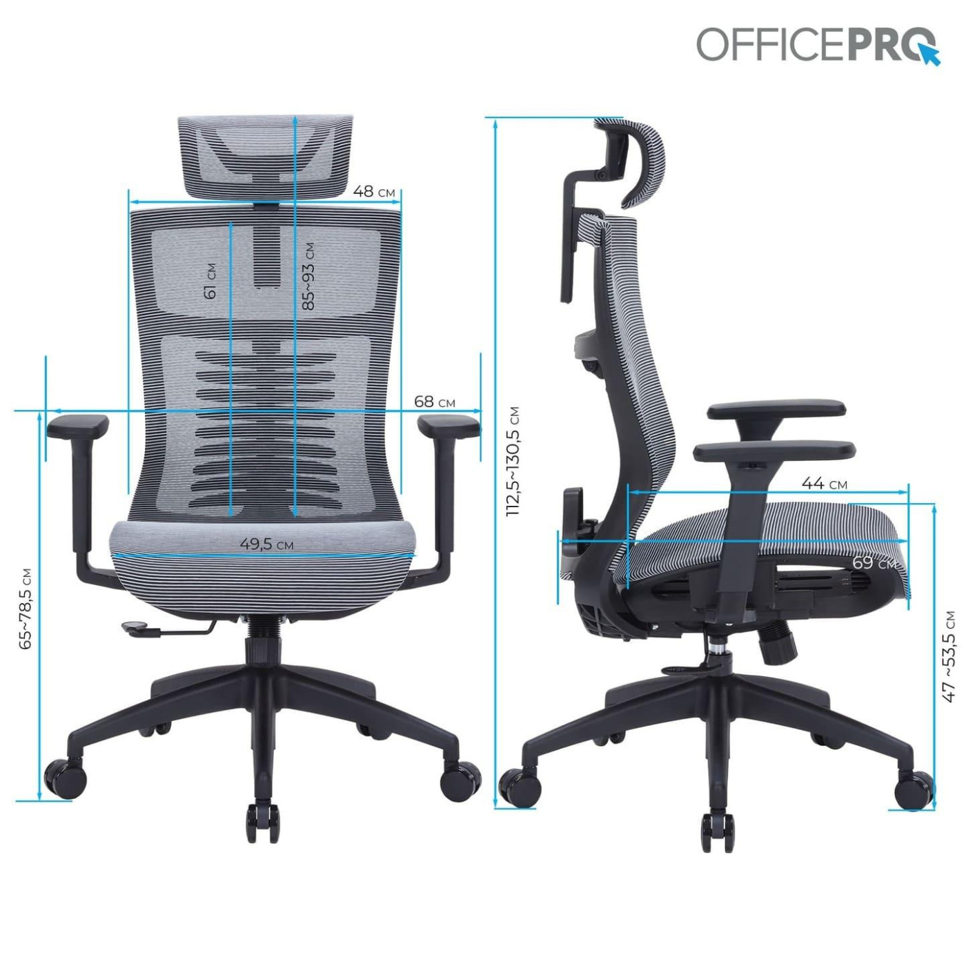 Офисное кресло OfficePro Balance OC620-B-DG-DG (OC620-B-DG-DG)