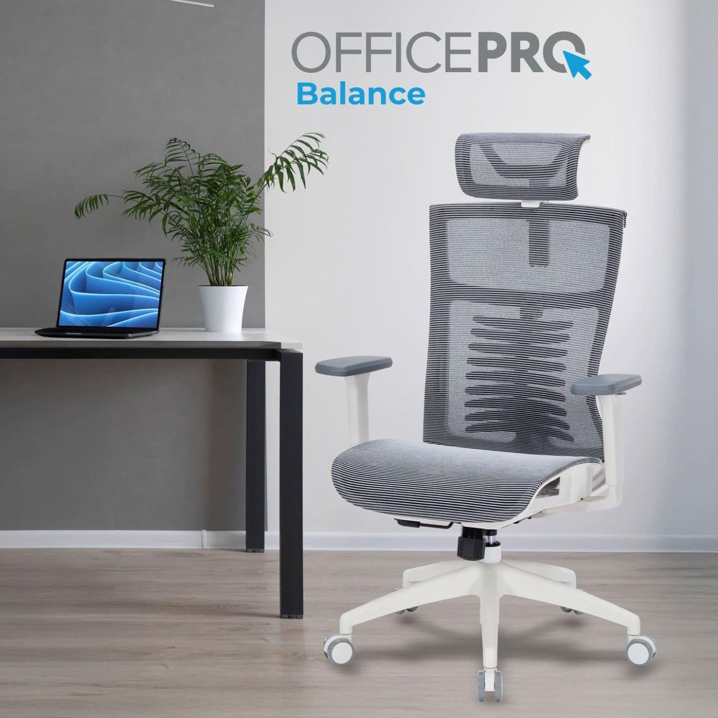 Офисное кресло OfficePro Balance OC620-W-DG-DG (OC620-W-DG-DG)