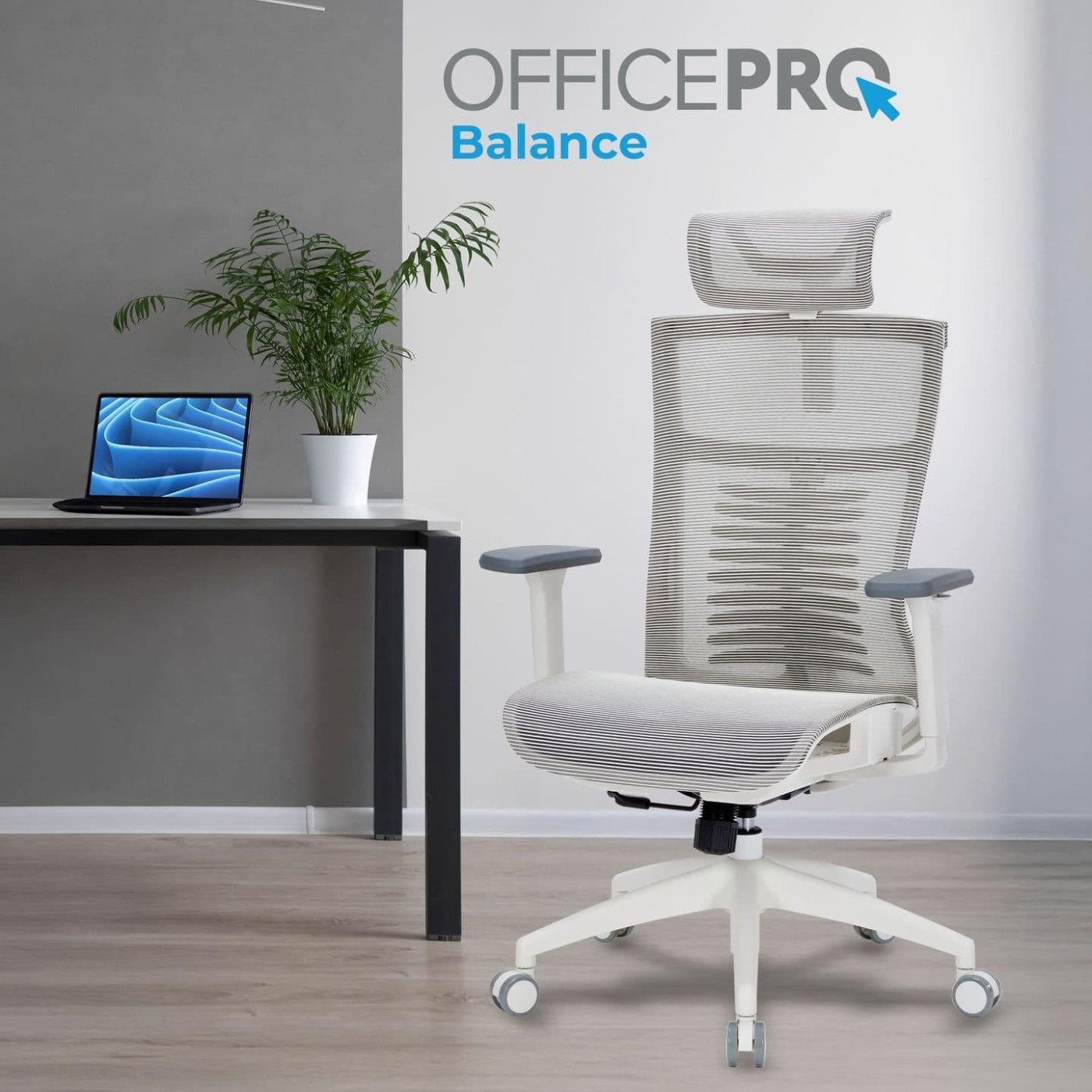 Офисное кресло OfficePro Balance OC620-W-LG-LG (OC620-W-LG-LG)