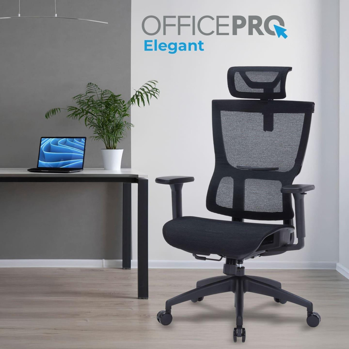 Офисное кресло OfficePro Elegant OC660-B-B-B (OC660-B-B-B)