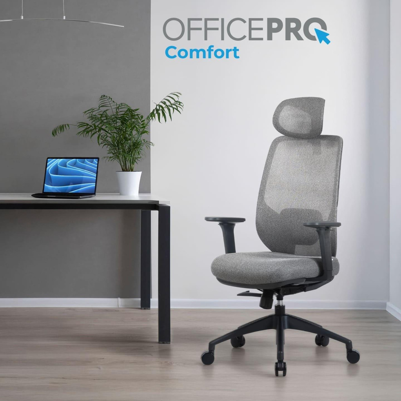 Офисное кресло OfficePro Comfort OC524G Gray (OC524G)