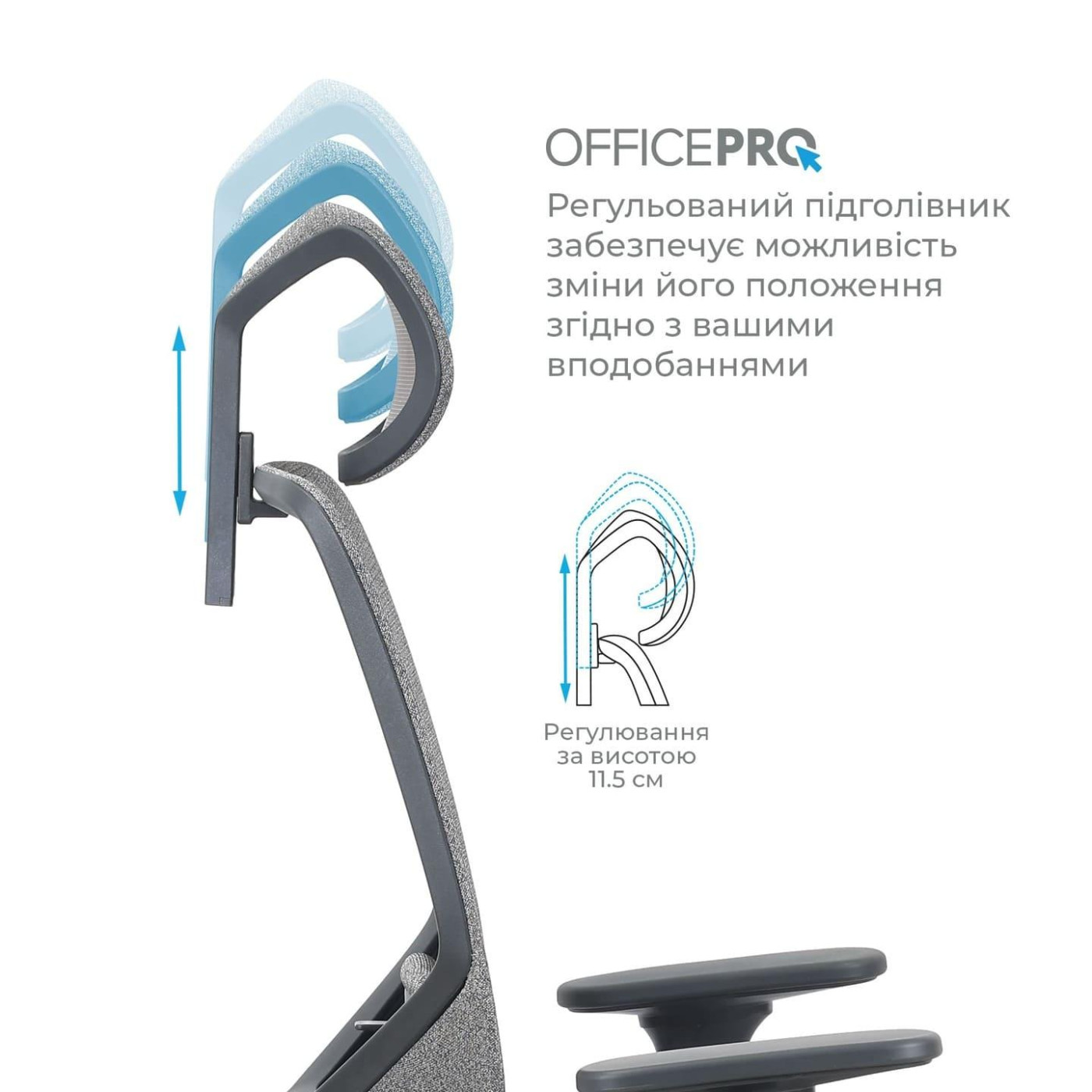 Офисное кресло OfficePro Comfort OC524G Gray (OC524G)