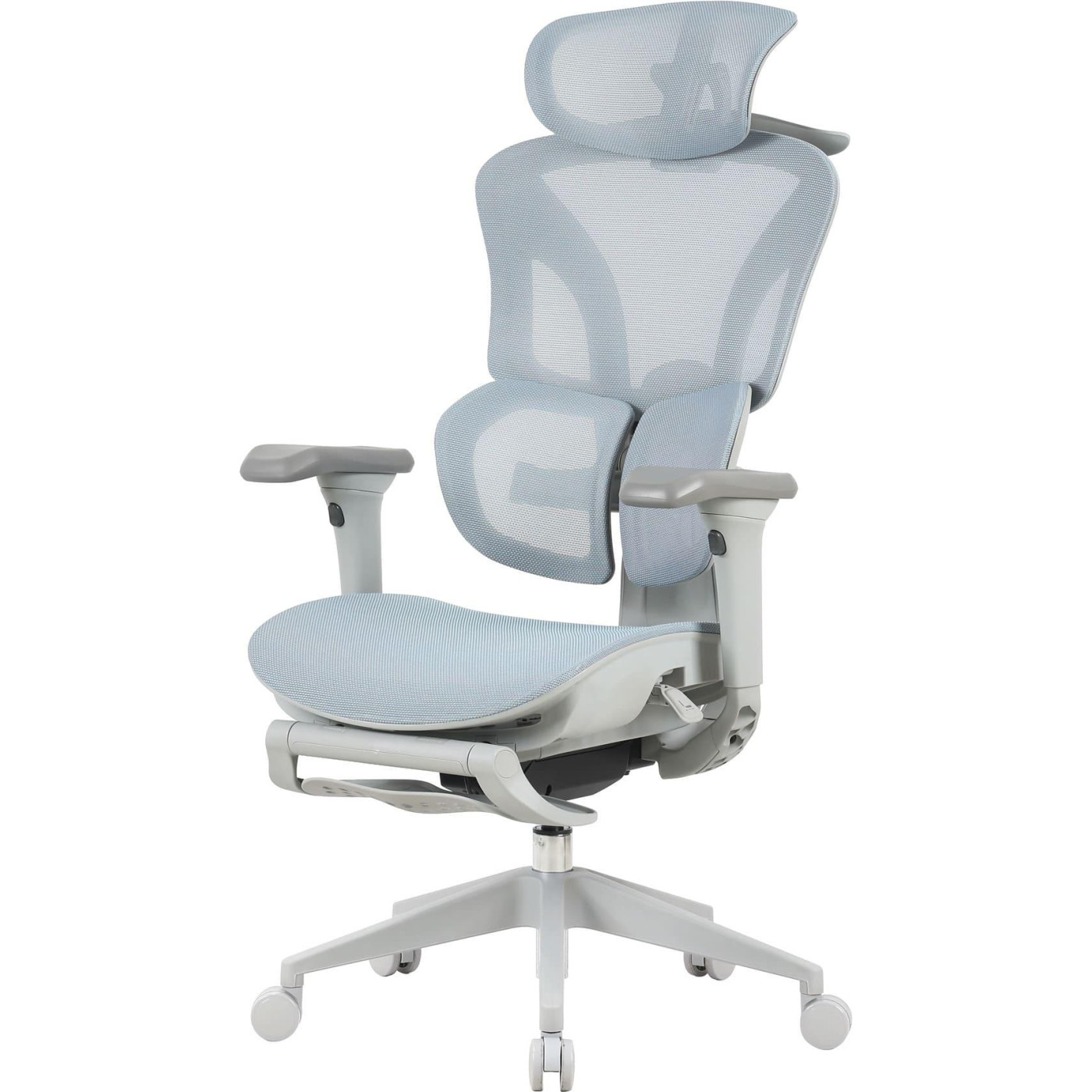 Офисное кресло OfficePro Elite OC950GLB Gray/Light Blue (OC950GLB)